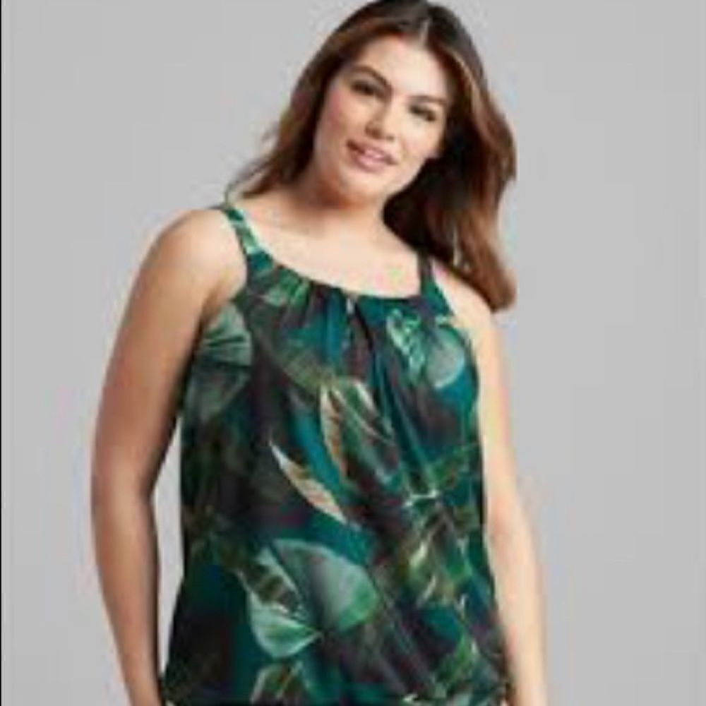 Cacique Swim safari blouson sz 16
